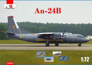 Antonov An-24B - Ukrainian Air Forces · AM 72424 · A-Model · 1:72 Antonov An-24B - Ukrainian Air Forces · AM 72424 · A-Model · 1:72