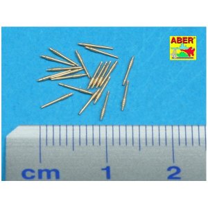 Set of 20 pcs 40 mm Bofors Mk.1 barrels for US Navy ships · AB 350L-21 ·  Aber · 1:350