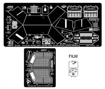 Turret for Sd.Kfz.234/1 140/1 251/23 250/9 · AB 35A33 ·  Aber · 1:35