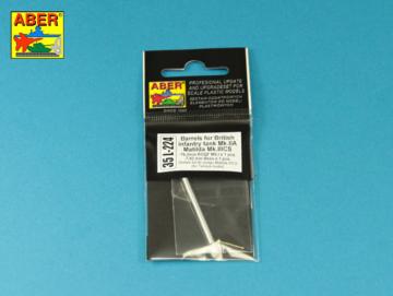Barrel ROQF Mk.I 76,2mm for Matilda Mk.IIICS  with Besa MG barrel · AB 35L224 ·  Aber · 1:35