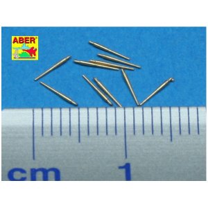 Set of 10pcs 120 mm  barrels for Royal Navy ships · AB 700L-20 ·  Aber · 1:700