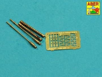 Set of 2 barrels for German 7,92 mm MG 17aircraft machine guns &middot; AB A24002 &middot;  Aber &middot; 1:24