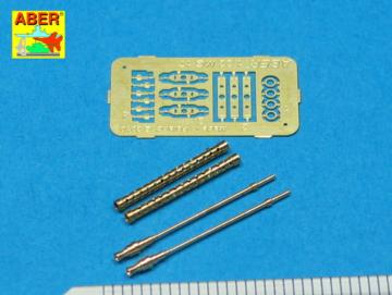 Set of 2 German barrels for 7,92 mm MG 17 aircraft machine guns &middot; AB A32002 &middot;  Aber &middot; 1:32