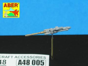 Set of 2 German barrels for 13mm aircraft machine guns MG 131 (early type) &middot; AB A48005 &middot;  Aber &middot; 1:48