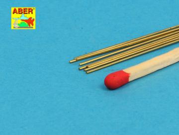 Brass round rods 0,5mm lenght 250mm x 8 pcs. &middot; AB BR05 &middot;  Aber