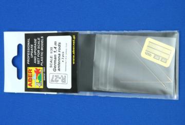 German 1,4 m aerials (set of 3 pcs,) deutsche Antenen, optional.Sternantenen · AB R27 · Aber · 1:35 German 1,4 m aerials (set of 3 pcs,) deutsche Antenen, optional.Sternantenen · AB R27 · Aber · 1:35