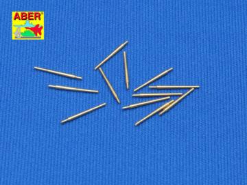 Set of 12 pcs 127 mm type 89 A/A long barrels for Japan ships &middot; AB RE350L02 &middot;  Aber &middot; 1:350