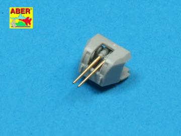 Set of 16 pcs 102 mm Q.F. Mk.XVI barrels for Royal Navy ships &middot; AB RE350L28 &middot;  Aber &middot; 1:350