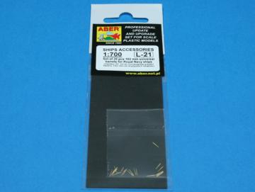 Set of 20 pcs 102 mm universal barrels for Royal Navy ships &middot; AB RE700L21 &middot;  Aber &middot; 1:700