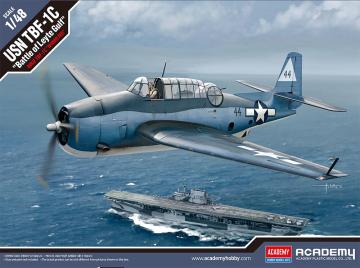 USN TBF-1C Schlacht im Leyte Golf &middot; AY 12340 &middot;  Academy Plastic Model &middot; 1:48