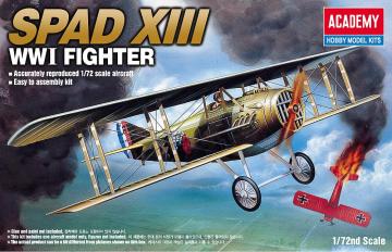WWI SPAD XIII · AY 12446 ·  Academy Plastic Model · 1:72