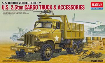 US 2,5t Lkw + Zubehoer &middot; AY 13402 &middot;  Academy Plastic Model &middot; 1:72
