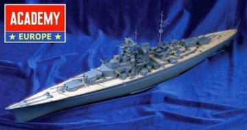 TIRPITZ mit Holzdeck, tzteilen, Metallrohren · AY 1456SEL ·  Academy Plastic Model · 1:350