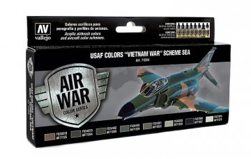 USAF Vietnam-Krieg, Schema SEA - Farbset - 8 x 17 ml · VAL 71204 ·  Acrylicos Vallejo