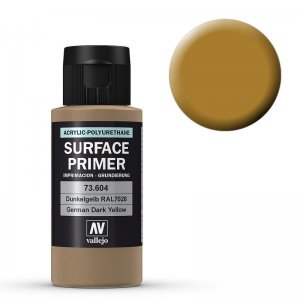 Grundierung 604 Dunkelgelb (Primer Dark Yellow) RAL 7028 60ml · VAL 73604 ·  Acrylicos Vallejo