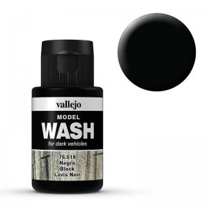 Model Wash 518 - Black · VAL 76518 ·  Acrylicos Vallejo