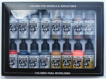 Metallfarben - Farbset &middot; VAL MA71181 &middot;  Acrylicos Vallejo