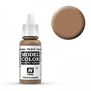Model Color - Dunkel Erdbraun (USA tan-Earth) [134] &middot; VAL MC70874 &middot;  Acrylicos Vallejo