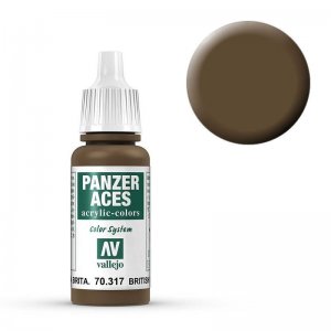 Panzer Aces 017 British Tankcrew 17 ml &middot; VAL PA317 &middot;  Acrylicos Vallejo