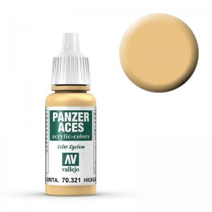 Panzer Aces 021 Highlight British Tankcrew 17 ml · VAL PA321 ·  Acrylicos Vallejo