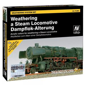 Vallejo Traincolor Paint Set 1 Dampflok-Alterung · VAL VA73099 ·  Acrylicos Vallejo