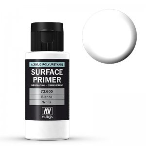 Vallejo Primer White Acrylic-Polyurethane (60ml) · VAL VA73600 · Acrylicos Vallejo Vallejo Primer White Acrylic-Polyurethane (60ml) · VAL VA73600 · Acrylicos Vallejo