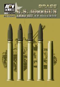 Bofors 40mm Ammo (Brass) · AF AG35040 ·  AFV-Club · 1:35