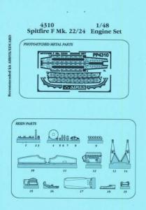 Spitfire F Mk. 22/24 - Engine Set [Airfix] · AIR 4310 ·  Aires · 1:48