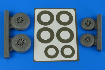 A-26B/C (B-26B/C) Invader - Wheels & paint masks late [ICM] · AIR 4843 ·  Aires Hobby Models · 1:48