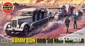 88mm Gun and Tractor · AX 02303 ·  Airfix · 1:76