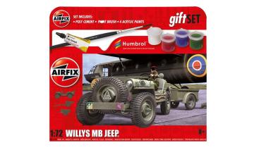 Willys MB Jeep - Hanging Gift Set &middot; AX 55117A &middot;  Airfix &middot; 1:72