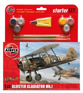 Gloster Gladiator Starter Set &middot; AX 55206 &middot;  Airfix &middot; 1:72