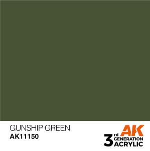 Gunship Green 17ml &middot; AKI AK11150 &middot;  AK Interactive