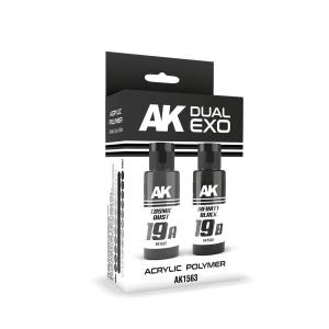 COSMIC DUST & INFINITY BLACK DUAL EXO Set 19 &middot; AKI AK1563 &middot;  AK Interactive