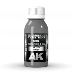 GREY PRIMER AND MICROFILLER 100 ml · AKI AK758 ·  AK Interactive