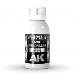 WHITE PRIMER AND MICROFILLER 100 ml · AKI AK759 ·  AK Interactive