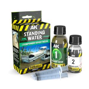 RESIN STAGNANT WATER COMPONENTS EPOXY RESIN 180ML · AKI AK8231 ·  AK Interactive