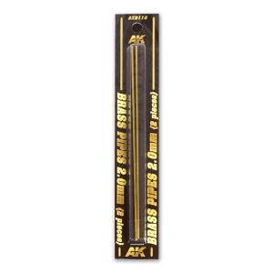 BRASS PIPES 2,0mm, 2 units &middot; AKI AK9118 &middot;  AK Interactive