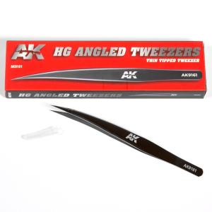 HG ANGLED TWEEZERS 01 (THIN TIPPED) &middot; AKI AK9161 &middot;  AK Interactive