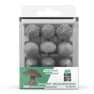 Giant Mushrooms - Basing Bits - 3D Druck - 12 Stück · AKI AKBIT0022 · AK Interactive Giant Mushrooms - Basing Bits - 3D Druck - 12 Stück · AKI AKBIT0022 · AK Interactive