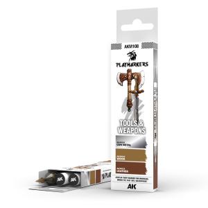 Playmarkers Set - Tools & Weapons (3 Farben) &middot; AKI AKM108 &middot;  AK Interactive