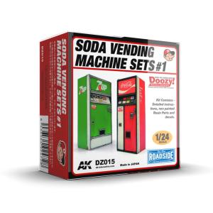 SODA VENDING MACHINE SET 1 · AKI DZ015 ·  AK Interactive · 1:24