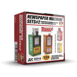 NEWSPAPER MACHINE SETS 2 · AKI DZ018 ·  AK Interactive · 1:24