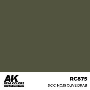S.C.C. No.15 Olive Drab - 17 ml &middot; AKI RC875 &middot;  AK Interactive
