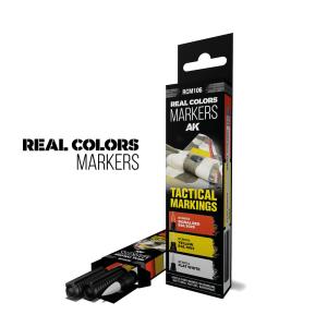 TACTICAL MARKINGS - SET 3 REAL COLORS MARKERS · AKI RCM106 ·  AK Interactive