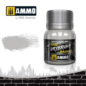 DRYBRUSH Light Grey &middot; AMIG 0601 &middot;  AMMO by MIG Jimenez