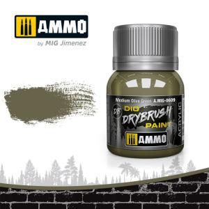 DRYBRUSH Medium Olive Green · AMIG 0609 · AMMO by MIG Jimenez DRYBRUSH Medium Olive Green · AMIG 0609 · AMMO by MIG Jimenez