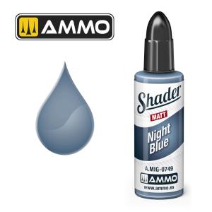 MATT SHADER Night Blue &middot; AMIG 0749 &middot;  AMMO by MIG Jimenez
