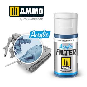 ACRYLIC FILTER Marine Blue &middot; AMIG 0808 &middot;  AMMO by MIG Jimenez