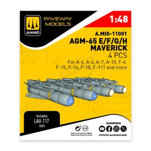 AGM-65 E/F/G/H Maverick (4 pcs) &middot; AMIG 11001 &middot;  AMMO by MIG Jimenez &middot; 1:48